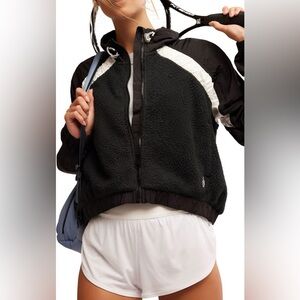 Free People Amelia Water Resistant Fleece Full Zip Lined Jacket Size XS